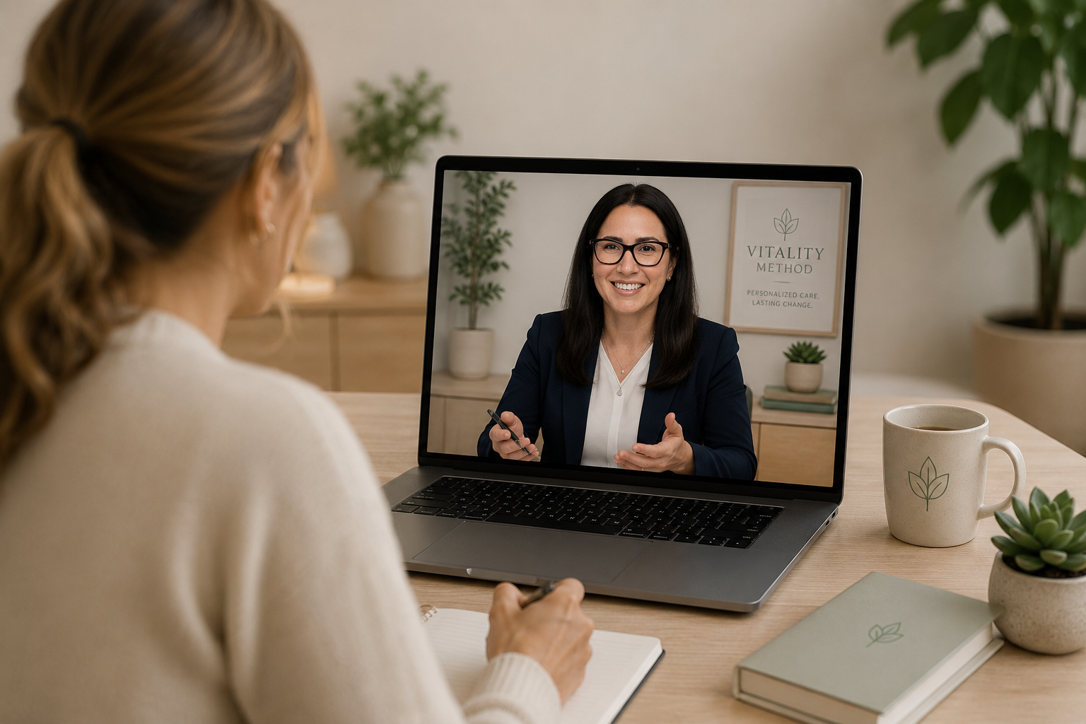 Personalized telehealth consultation with The Vitality Method